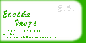 etelka vaszi business card